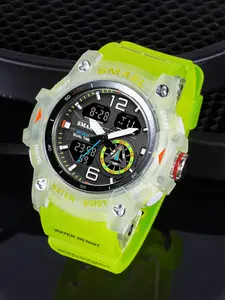 1 Piece Men's Fashion LED Digital Watch with Date Display, Casual Sporty Analog-Digital Quartz Waterproof Wristwatch With Box, Water Resistant Watch