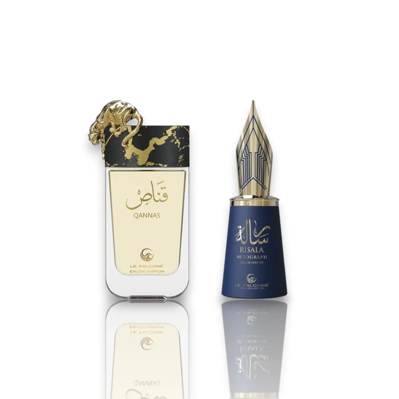 LE FALCONE Risala Autograph + Qannas Luxurious EDP Perfume for Sale, Unisex 100 ML-3.4 oz Citrus Blend, Floral & Tonka Bean, Wood Notes Eau De Parfum