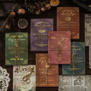 Random Color Vintage Material Paper, 30pcs/set Scrapbooking & Stamping Decorative Paper, Scrapbook Materials DIY Decorative Paper for Scrapbooking & Journal Making