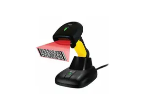Adesso Bluetooth & 2.4Ghz Wireless Waterproof 2D Barcode Scanner Nuscan5200 - 18" Scan Distance - 1D, 2D - LED - CMOS - Bi-directional - Bluetooth, Radio Frequency - USB - IP67