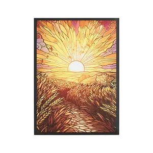 Arcane Fortress Standard Card Sleeves: Stained Glass - Golden Plains