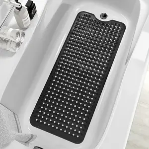 Slip-Free Bathroom Safety Mat | Shower & Bathtub Use | Strong Suction Non-Slip Mat (40×16 Inch)