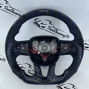 Forged Carbon Fiber Steering Wheel Fit for Dodge Charger Hellcat Challenger Durango SRT 2015+