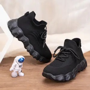 Kids' Breathable Knit Trainers - Flexible Sole, Soft-Sole, Non-Slip, Lightweight Casual Walking Shoes for 3-15 Years Olds' All-Day Play tiktokshopspringglowup, Adjustable Lace, Knit Fabric outdoorfun, 4 - 5 Years