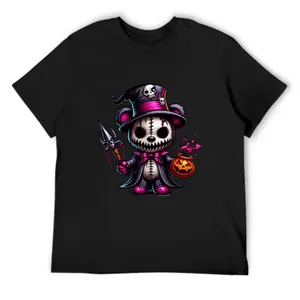 Scare Teddy Bears Print T-shirt Scary Funny Halloween Shirts Short Sleeve Graphic Tee Tops for Men