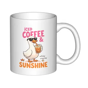 White Mug Customizable with Your Photo – Ceramic Coffee Mug with Handle – Personalized DIY Gift for Home, Office – Dishwasher Safe