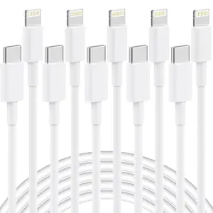 5 Pack 3.2FT/6FT USB C to Lightning Cable, [MFi Certified]PD 20W iPhone Charger Fast Charging Cord Durable Tangle-Free iPhone Charger Cord for iPhone 14/13/12/11/X/8/7/Plus, iPad, AirPods