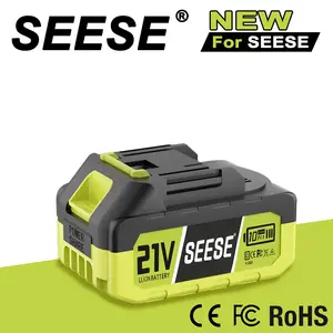 SEESE 21V Max Lithium Battery Pack, Compatible with SEESE 21V Cordless Power Tools, Replacement Battery for Blower, Pressure Washer, Chainsaw & More (1-Pack)