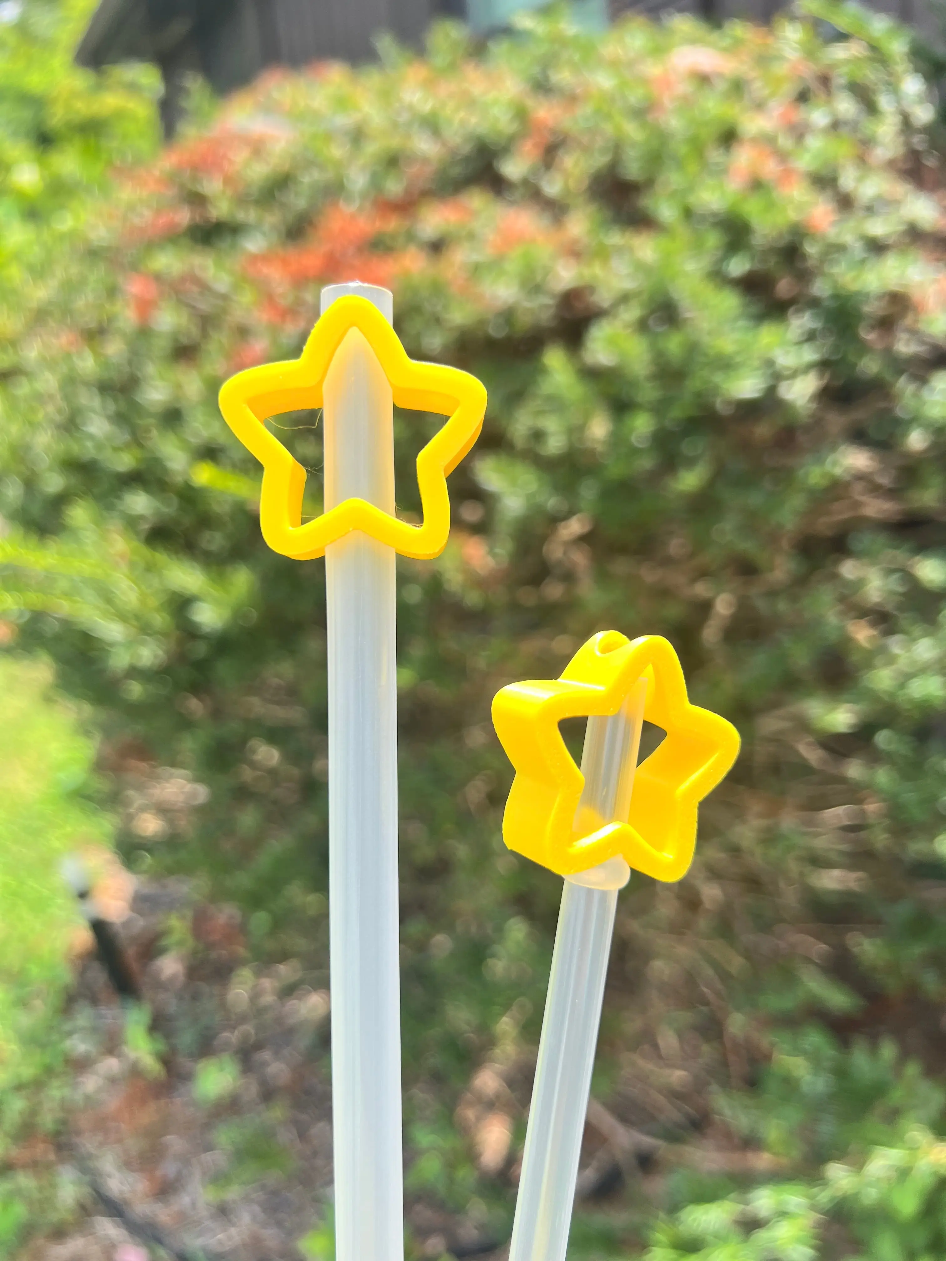 Chunky Kawaii Star Straw Topper Pencil Topper