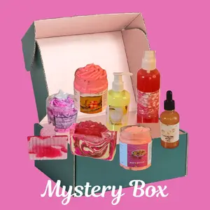 Skincare Mystery Box - 5 Popular Bath & Body Products (Handmade Body Butter, Lotion, Soap, Body Oil, Body Spray & More)-  Comfort, Cosmetic Moisturizing Organic Gift Gentle