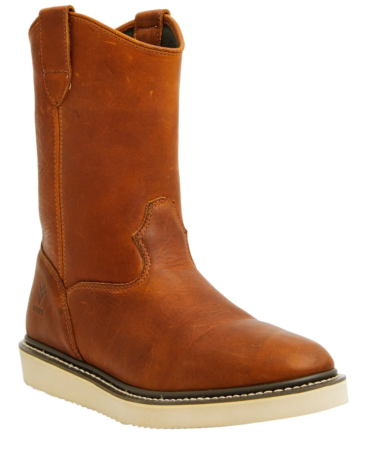 Hawx Men's Men'S 10.75" Pull-On Barnyard Leather Work Boot Soft Toe - Bhx00r0w303