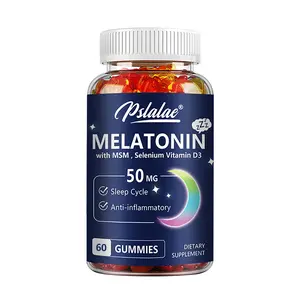 Pslalae - Melatonin Supplement - 5-in-1 - Vitamin D3 Zinc for a Healthy Sleep Cycle Made in the USA Gluten Free