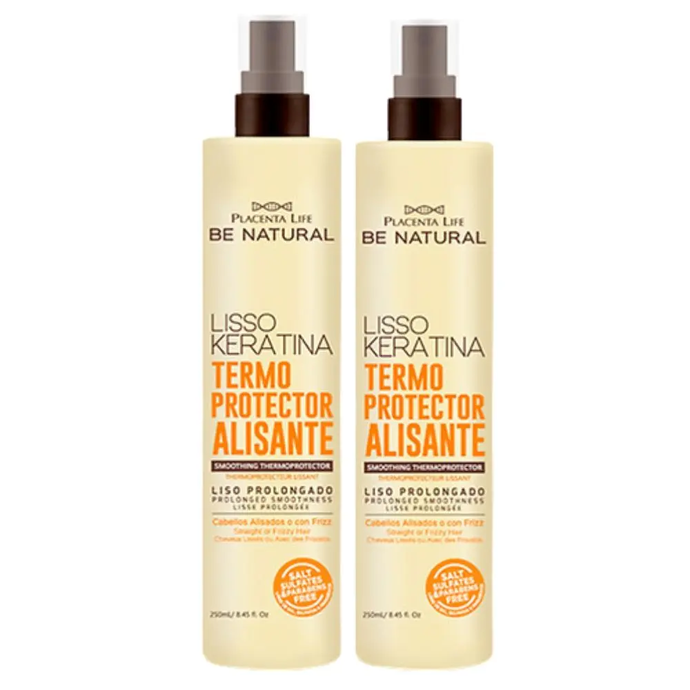 Termoprotector Alisante Lisso Keratina Be Natural 250mL (2 Pack)