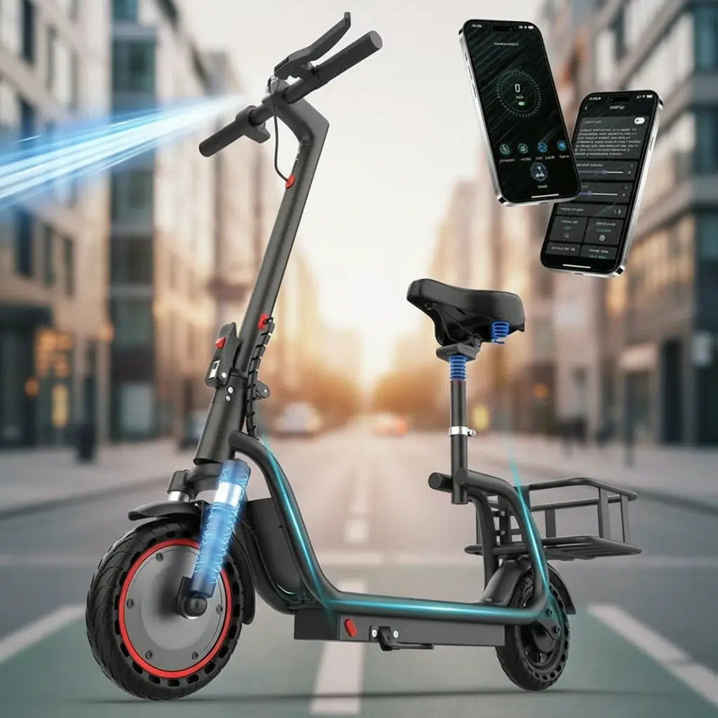 350W Folding Electric Bike for Adults, Maximum Speed 19MPH,Range 16/28 Miles, LED Lights,UL 2272 Certified.SummerWins,Father's Day Gife