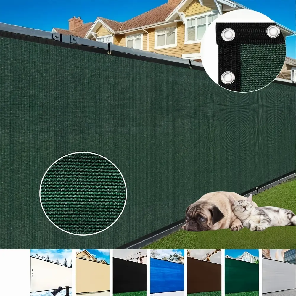 6' X 50' Privacy Screen, Outdoor Backyard Sunshade Windshield Fence, Privacy Fence Screen, Outdoor Windscreen Covered Privacy Screen, UV Block, Suitable For Backyard Garden Terrace, Zip Tie Included