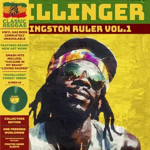 Dillinger - Kingston Ruler Vol.1 - Green  [VINYL RECORD - LP] Green, Ltd Ed, Deluxe Ed, Reissue