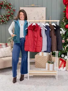 Reversible Puffer Vest with Sherpa by DD Design | S - 3XL