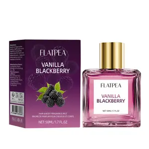 50ML Blackberry Mirage Spray, Vanilla Blackberry Perfume, Body and Hair Fragrance, Unisex Long-Lasting Scent, Fruity Sweet Scent, Business Date Fruit Scent Gift