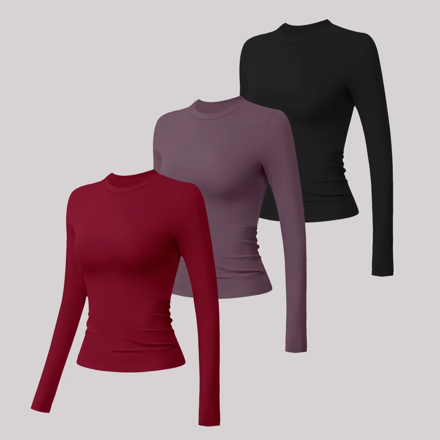 3 long:Black + Red + Purple