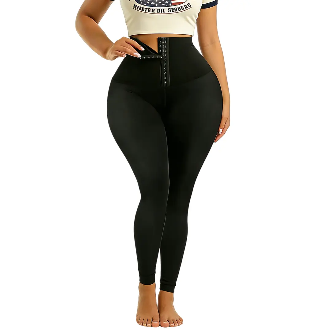 Women's Corset Leggings with Adjustable Hooks, High Waist Tummy Control Compression Yoga Pants, Buttery Soft 4-Way Stretch Activewear for Fitness