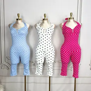 Polka dot capri set