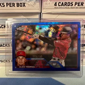 Topps 2023 Chrome Alek Thomas Logofractor #113/150