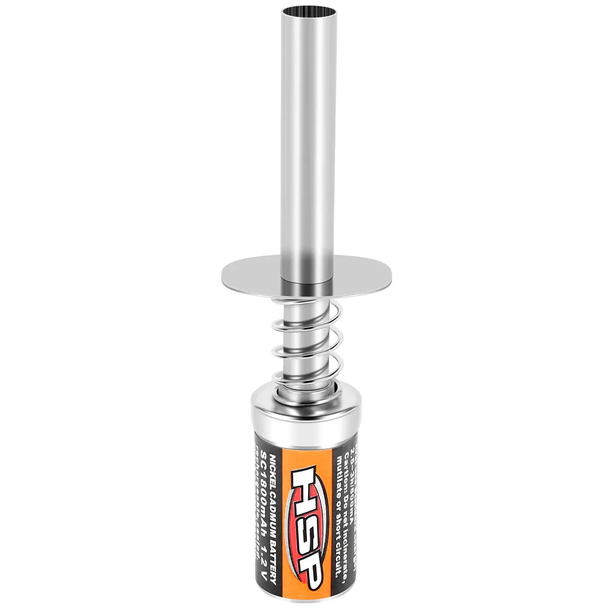 HSP 80101 Metal Rechargeable Glow Plug Igniter for Nitro RC Car, 1800mAh 1.2V Battery, Compatible with 1/8 & 1/10 Models, HSP Car Parts (Not a Charger)
