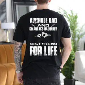 Assh0le Dad And Smartass Daughter B.est Friends For Life Shirt, Funny Father Daughter Matching Tee, Gifts From Mom, Dad Sweatshirt, Cool Father’s Day Hoodie, Family Humor