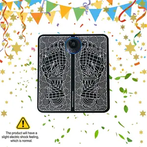 Electric Foot Massager, Foot Massage Mat, Muscle Stimulator, Electric Vibrating Massager, Foot Relaxation Massage Tool for Home Use