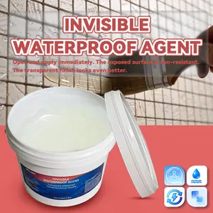 Waterproof Sealant 2.5kg Invisible Transparent Leak Repair Coating for Walls Bathrooms Roofs Window Sills Drains, DIY Crack Repair Agent Waterproof and Wear-Resistant Ready-to-Use Household Formula Indoor Outdoor