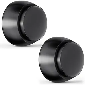 2 count Door Stopper Wall Protector with  ,  Door Knob Wall Protector, Spring Shock Absorption Technology, 1.65" Door Stoppers for Wall, Adhesive Installation or with Screw
