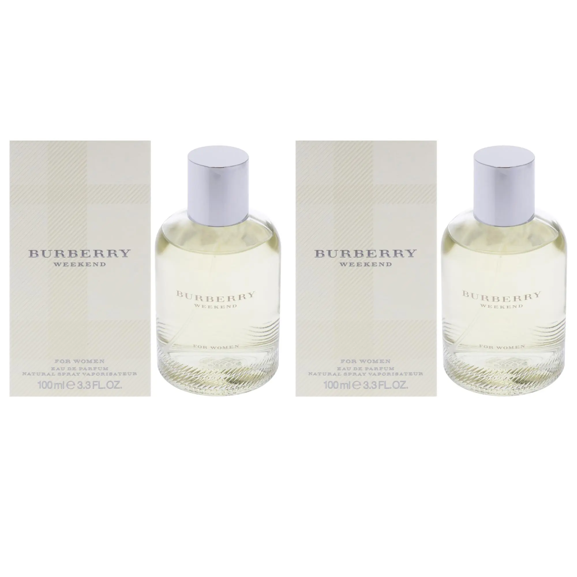 BURBERRY Weekend Perfume for Women, Eau de Parfum Gift Set with 2 Spray Bottles, 3.3 fl oz (100ml) Each