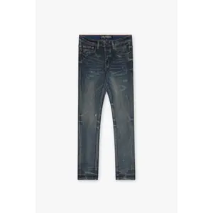 Mr.Flex Skinny Jean Blue waxed