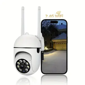Wireless 1080P HD Security Camera, 2-Way Audio Camera with Full Color Night Vision, Indoor/Outdoor Cam for Elderly and Pets, WiFi Security Camera
