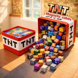 New Magnetic Blocks - 250pcs with Storage Box Mini Educational Toys for Boys Girls Ages 4-12 Birthday Gift Creative Play