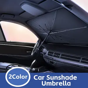 Car Sunshade Umbrella, Car UV Protection Umbrella, Summer Sunblock Windshield Cover, Car Sun Shade Accessories, Anti-UV Insulation Design, Car Window Shades, Automotive Glass Sunshade