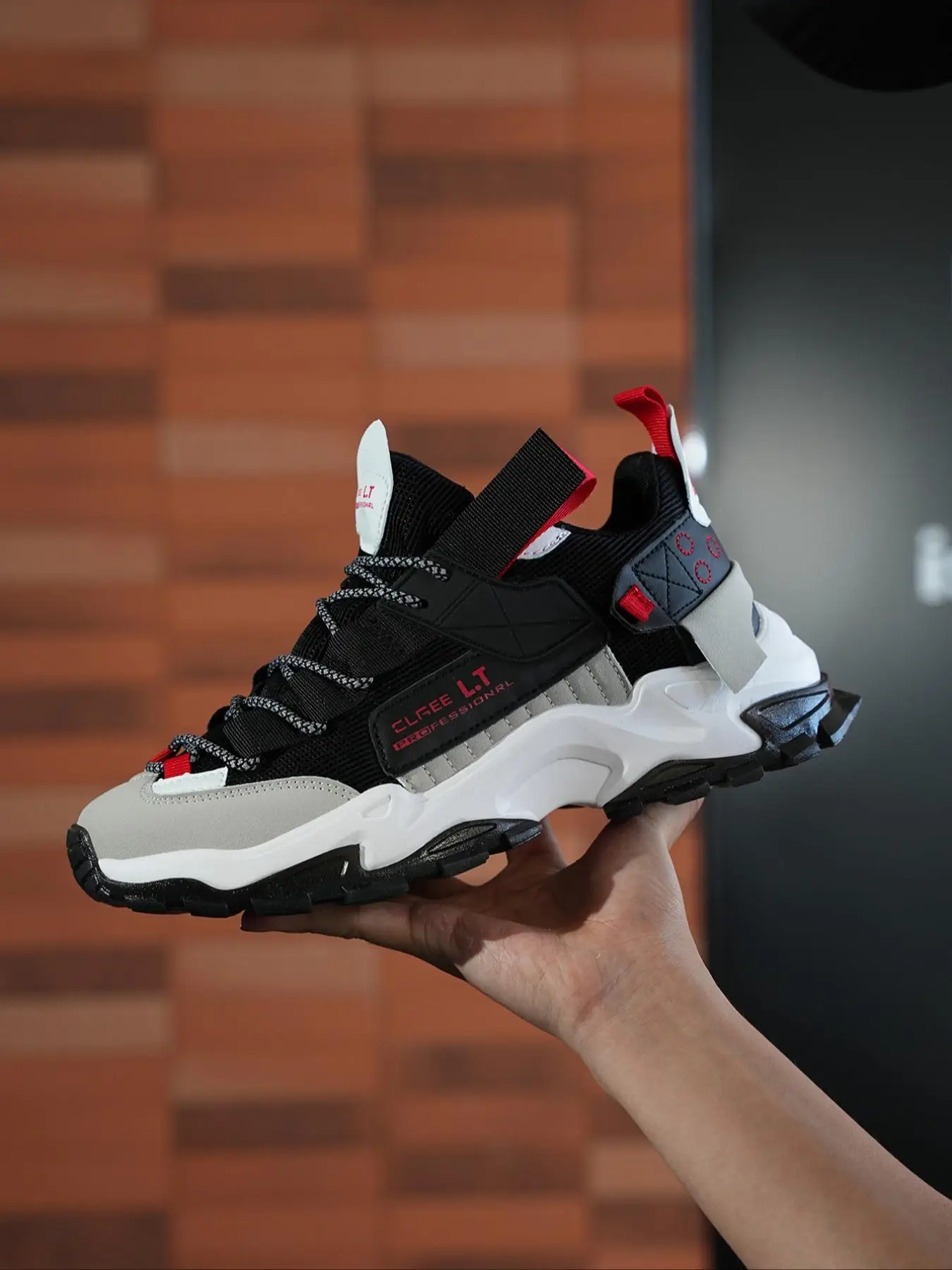 Men's Colorblock Lace Up Sneakers, 2024 New Style Casual Comfortable Breathable Sports Running Shoes, Male All-match Round Toe Shoes for Daily Wear