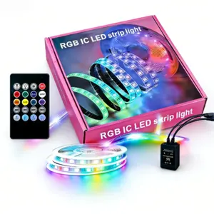 Bedroom LED Light Strip 32.8ft Music Sync Color Changing, Remote Control & APP Control, Adjustable RGB Lights for Home Party Room Decor, RGB Lighting