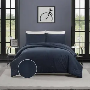 Teen Full/Queen Corduroy Comforter Set Blue - Makers Collective