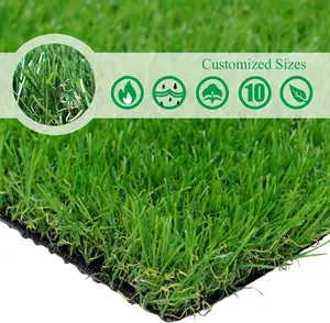 Petgrow · Realistic Artificial Grass Turf -8FTX15FT(120 Square FT)- Thick Fake Grass Pet Dog Mat Pad with Drain Holes- Indoor Outdoor Astroturf Garden Lawn Landscape Balcony Synthetic Faux Grass