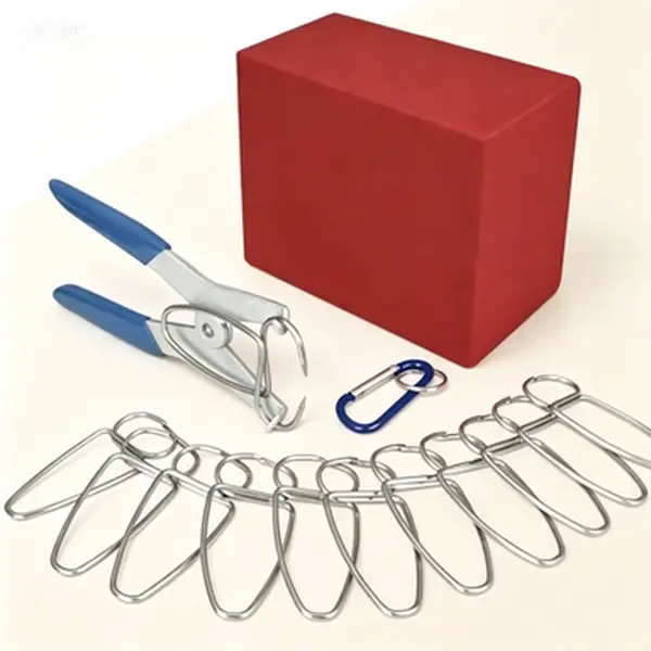 13-Piece Reusable Spring Clamp Set for Woodworking and Carpentry, Durable Miter and Trim Clamps for Picture Frames, Crown Molding, and Finish Work, Tool Kit with Hip Clip, Made in USA