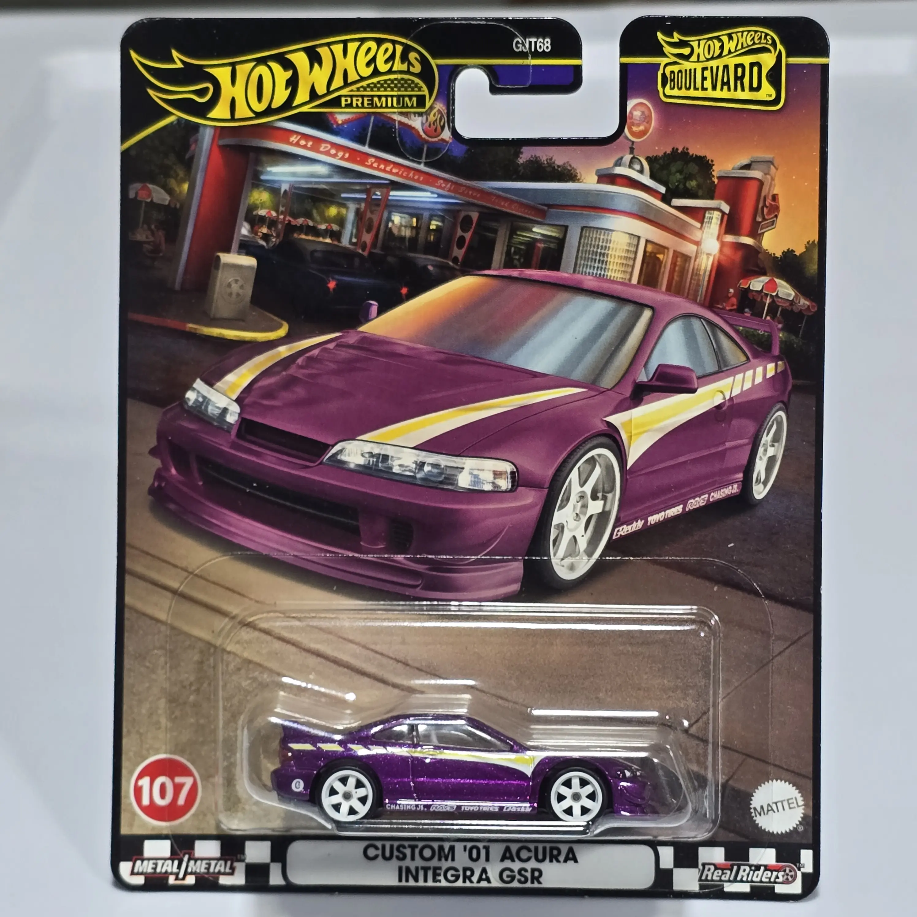 Hot Wheels Premium Custom '01 Acura Integra GSR 1:64 - Boulevard #107