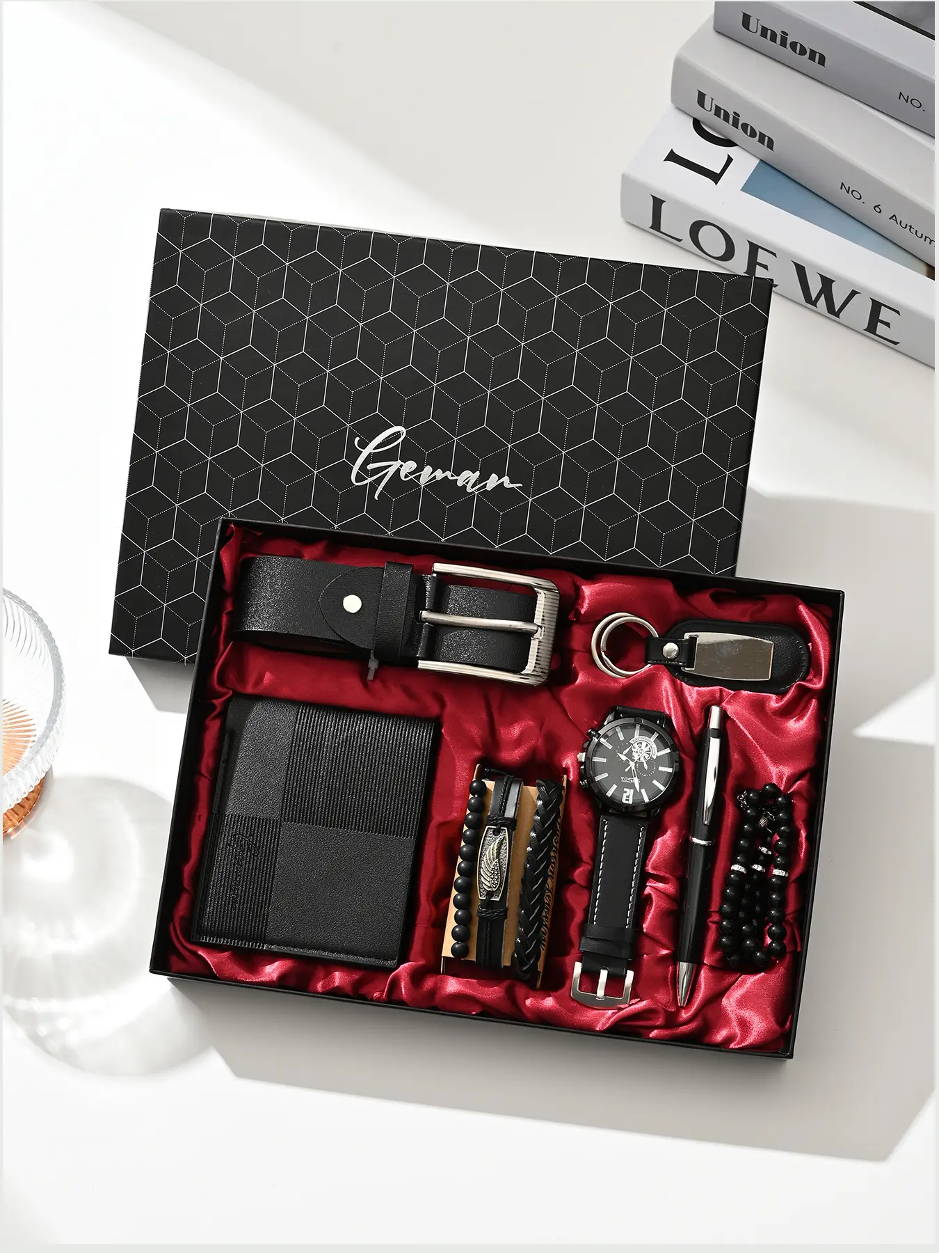 Men's Watch Gift Set, High-End Present Box for Christmas, Valentine's Day, Graduation & Birthday, Gift Boxed