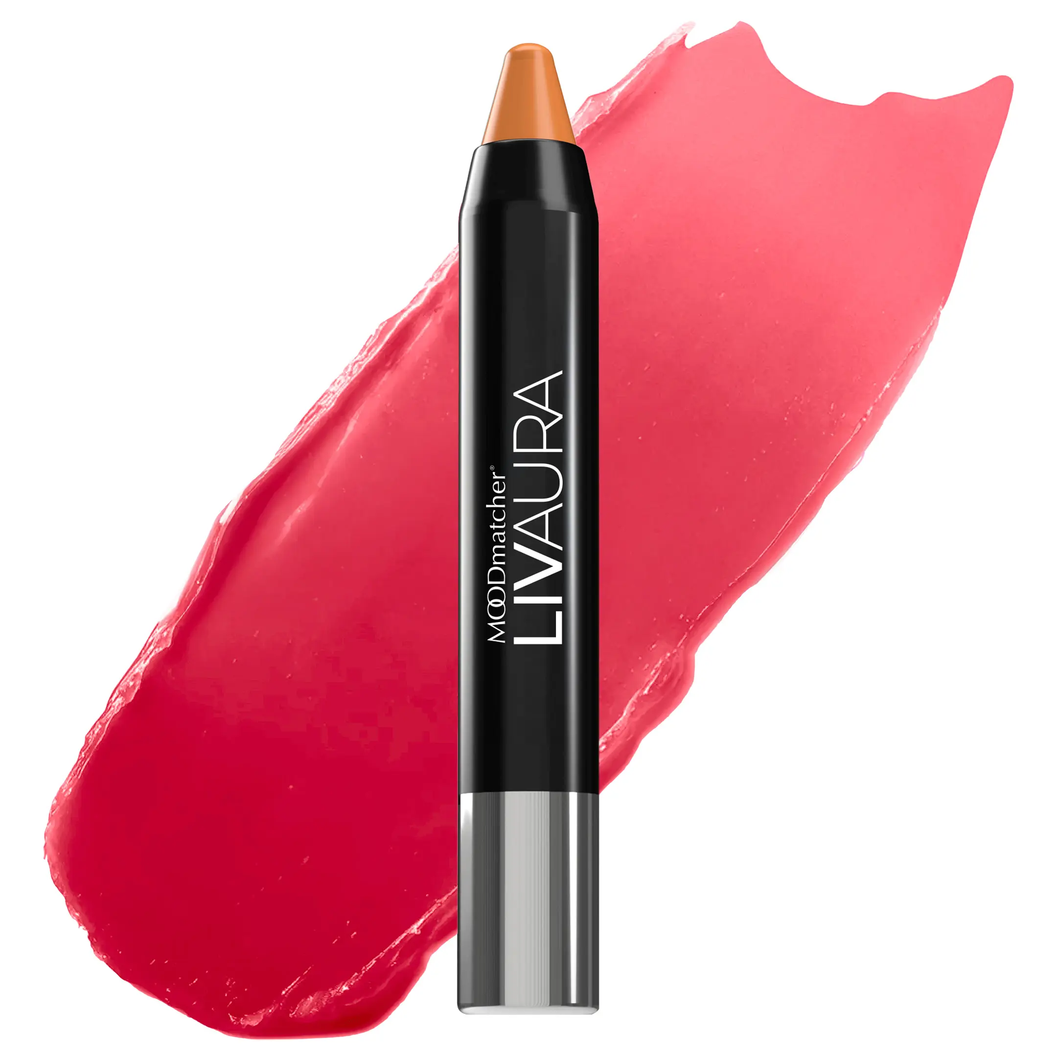 LIVAURA MOODmatcher Long Lasting Twist Stick Lipstick for Women – Color Changing Moisturizing Cream Lipsticks, Smudge Proof Lip Stick, Easy to Apply Lip Makeup, Made in USA (Orange)