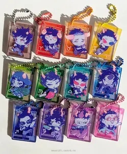 Homestuck Trolls / HS Acrylic Charms, Tavros, Nepeta, Kanaya, Vriska, Karkat, Homestuck Trolls Keychain