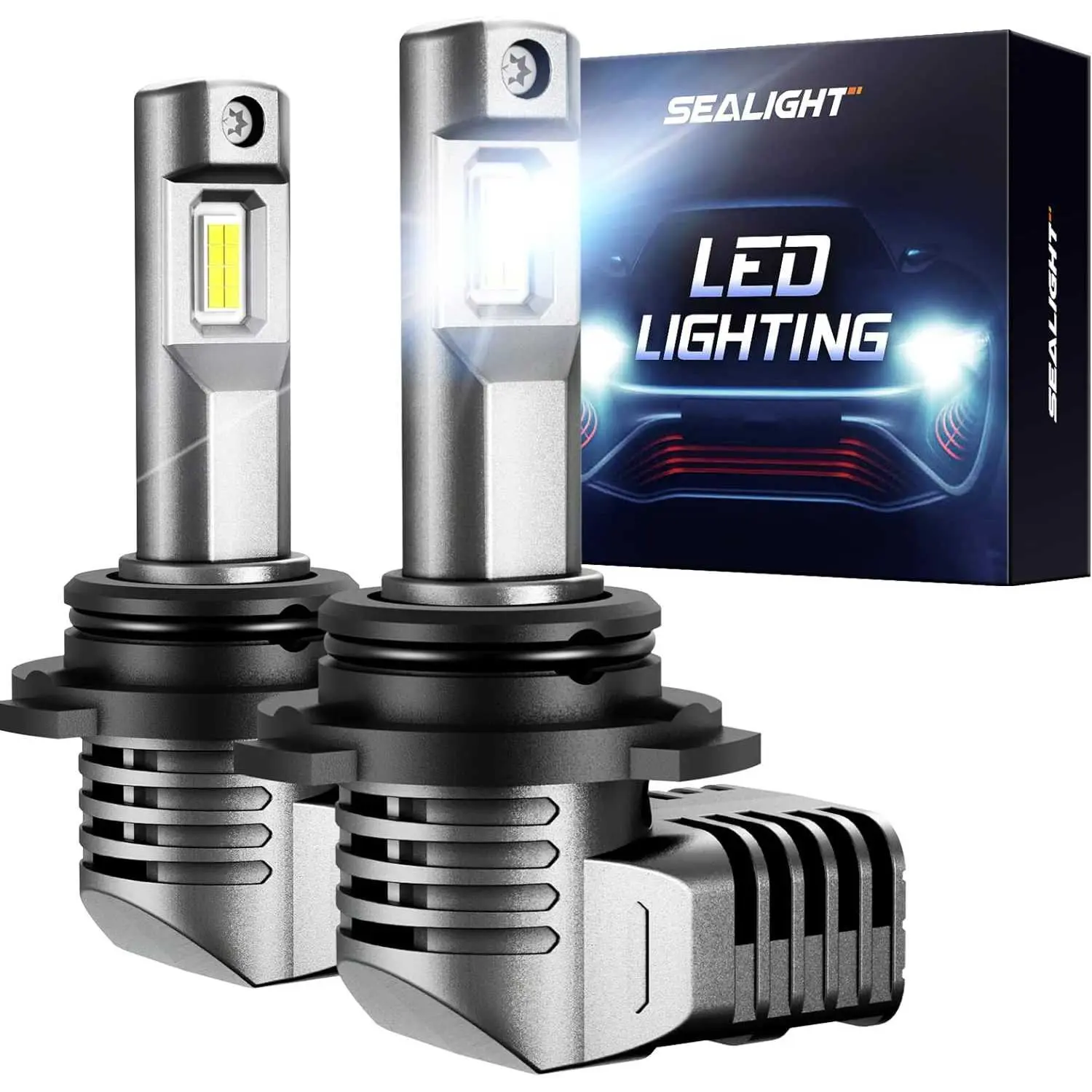 2010 Honda Civic 9005/HB3 60W 6500K White IP67 LED Headlight Bulb 2PCS SEALIGHT S2