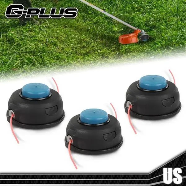 Upgraded 3PCS Trimmer Head (G-PLUS Version) - Fits Husqvarna String Trimmer Weedeater Models Including 128ld, 124l, 223l, 133r223l, 226r, 128djx, 130c, 233rj322l, Fits Multiple