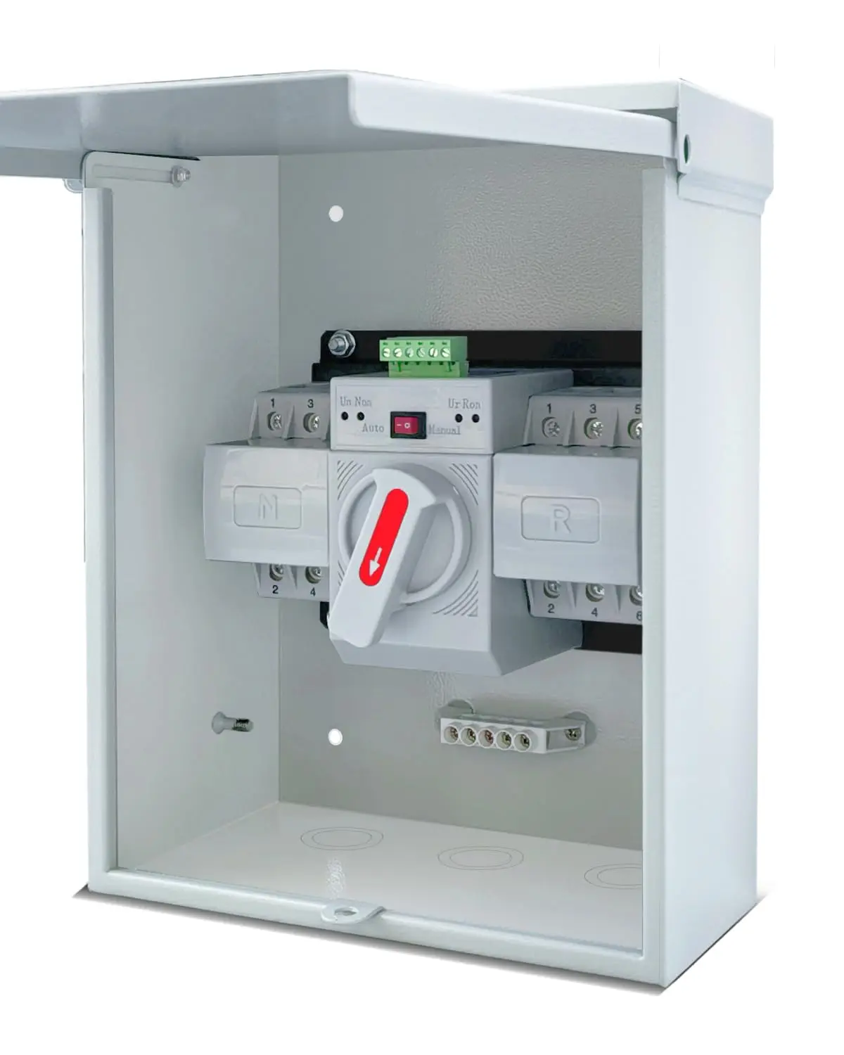 63A Automatic Transfer Switch for Generator, 3P, 120/240V Dual Power Generator Transfer Switch Meeting NEMA 3R Standards for Outdoor and Indoor