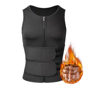 Sauna Vest, waist trainer vest Double Belt Sauna Vest Waist Trainer, Men  Waist Trainer Gym Fitness Breathable