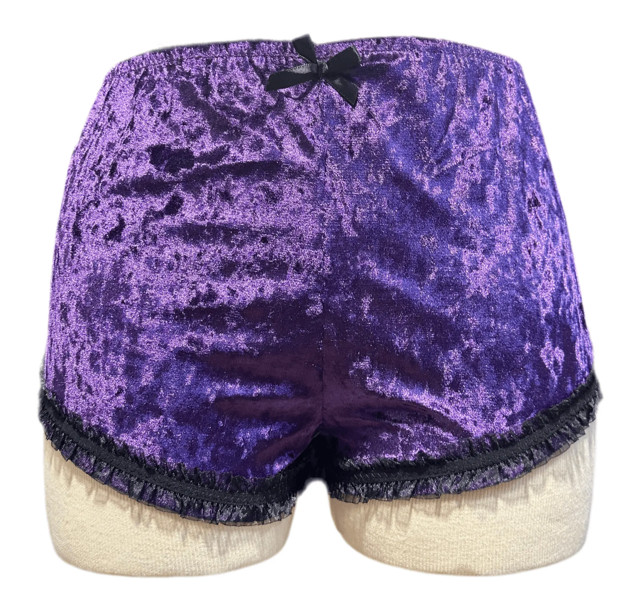 Purple Velvet Shorties